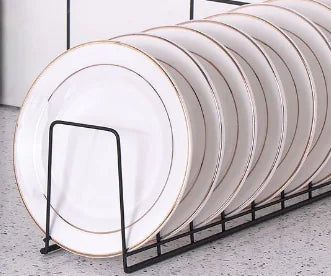 Stainless steel wire dish organizer rack holding plates