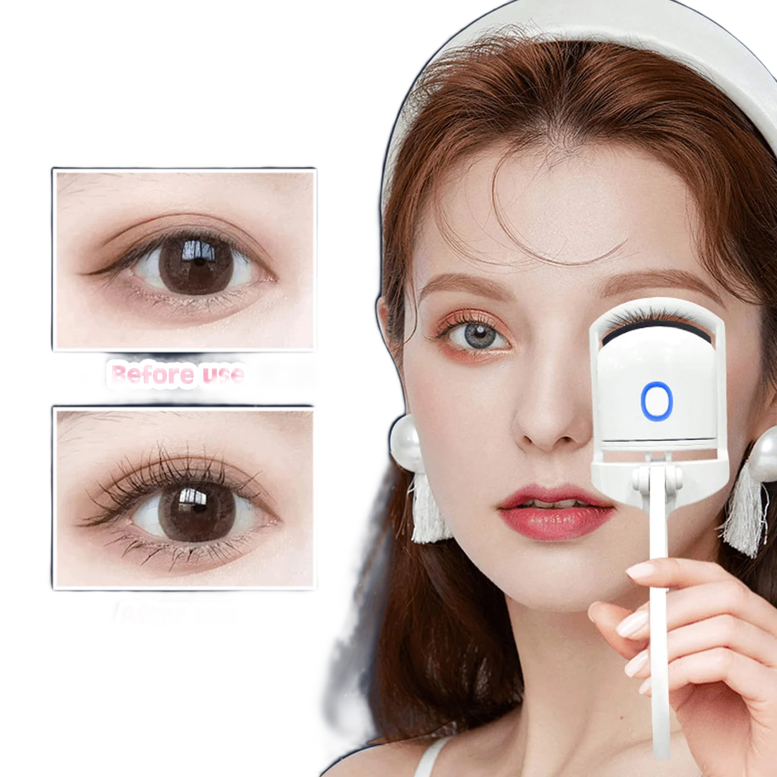 Snagly Heated Eyelash Curler on clean white background