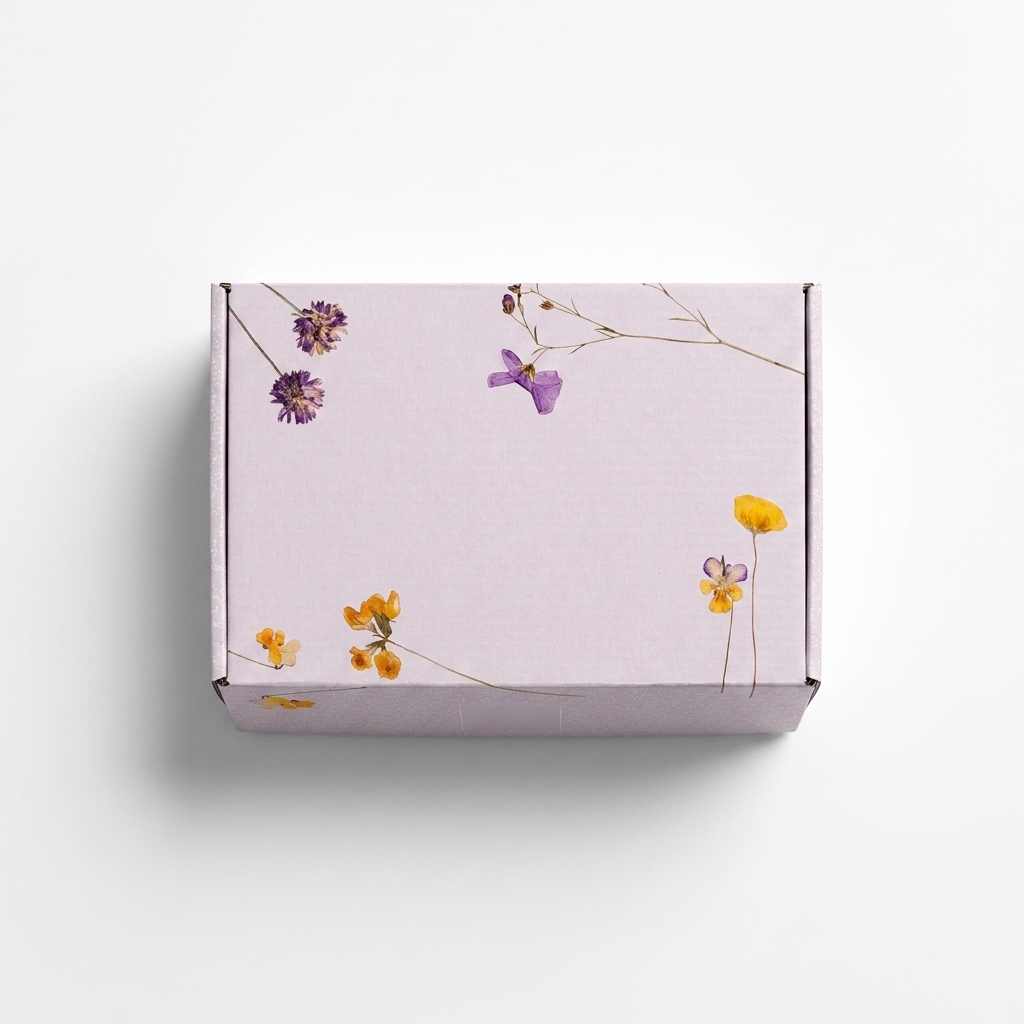 Floral gift box of energizing shower steamers