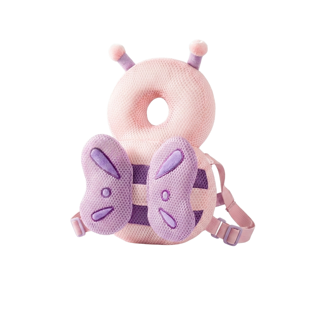 Toddler head protection pad on pure white background