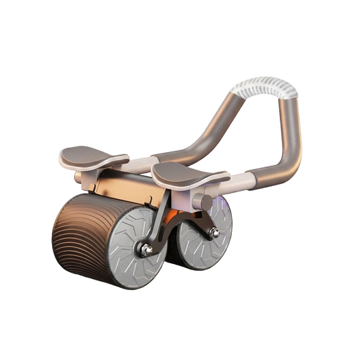 Automatic rebound ab roller wheel on pure white background