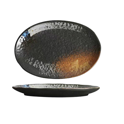 Modern Oval Porcelain Serving Plate — clean product shot on white background