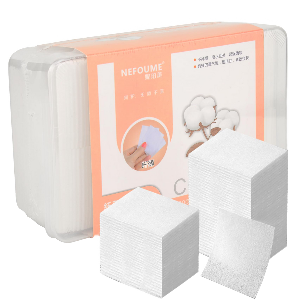 1000-Count Makeup Remover Cotton Pads — clean product cutout on white background