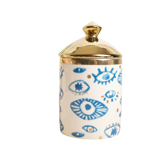 Artistic Eye Ceramic Set clean cutout showing eye-themed porcelain pieces